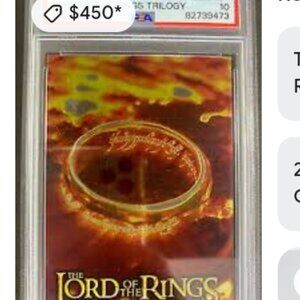 Lord of the rings trading card